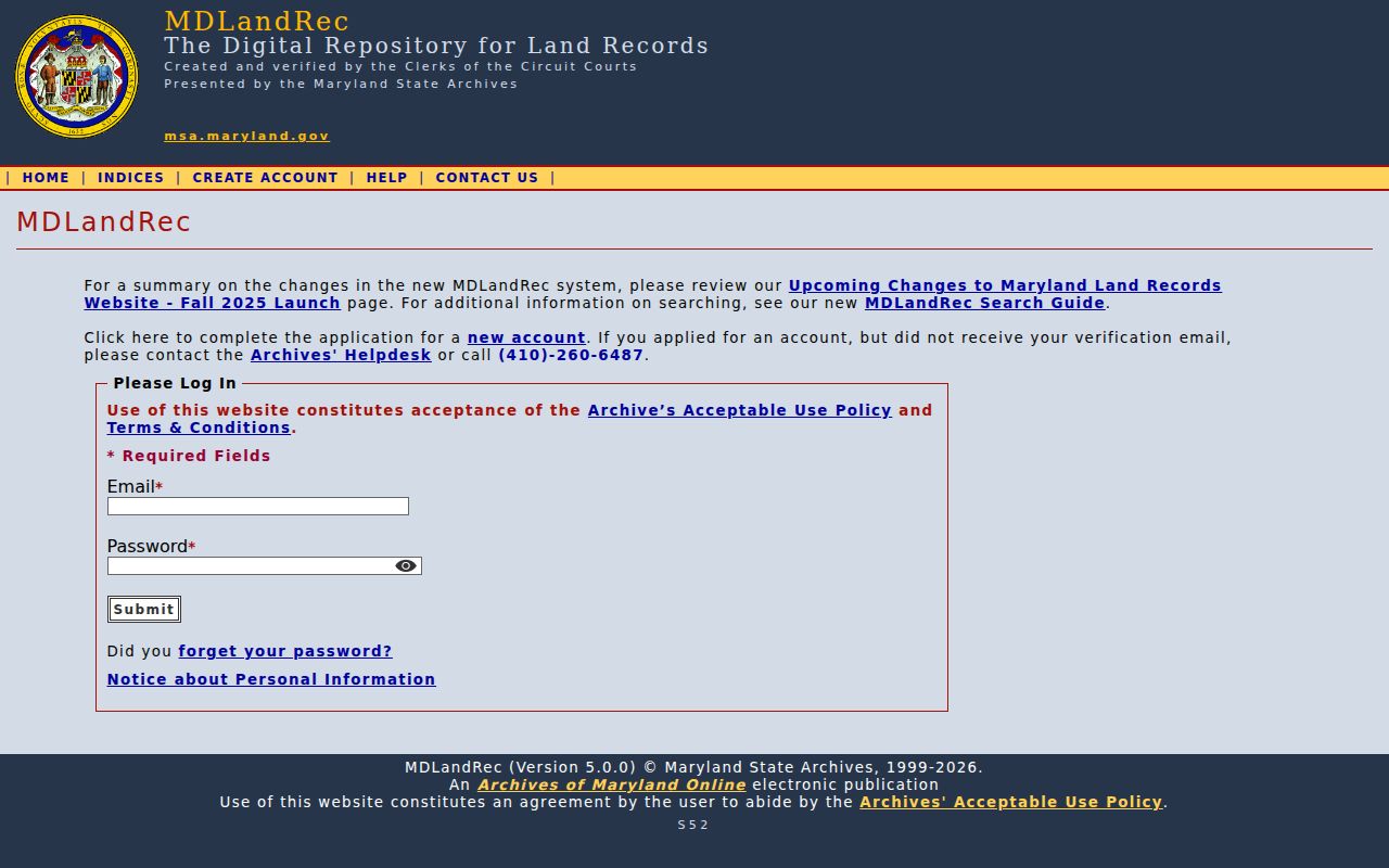 Harford County people search through Maryland Land Records
